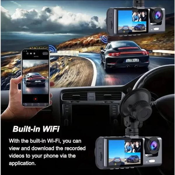 3 Camera Lens Dash Cam - Image 5